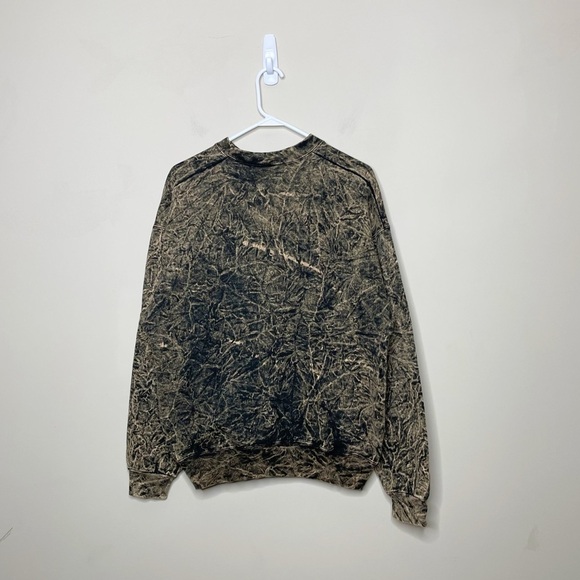Vintage 90s Bleached Crewneck Sweatshirt Distressed - Picture 2 of 4